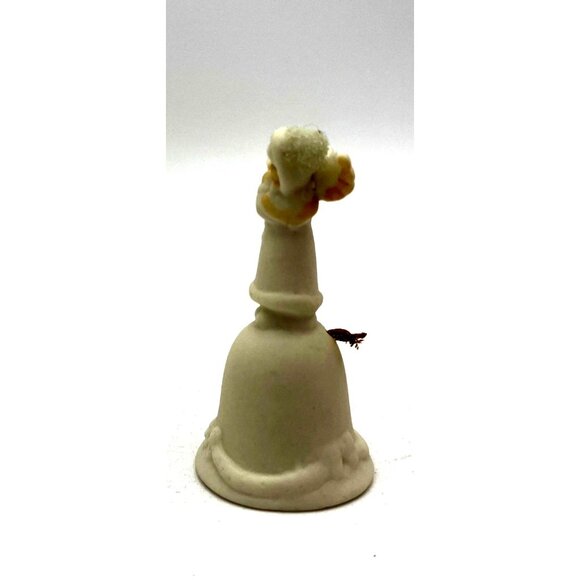 Vintage Angel Bell Figurine With Bowed Base & Angelic Design - Picture 3 of 4